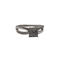 Demi Diamond Ring For Her 10k White Gold BUR-330