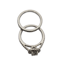 Diamant Bague 1.00ct en or blanc 14k skr24676-100