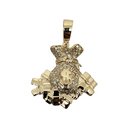 Money-Bag  Gold Pendant in 10k SP 11361