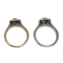 Diamant Bague 1.00ct Or jaune et blanc 14k SKR14619-100