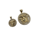 10K Medusa Gold Pendant LA161