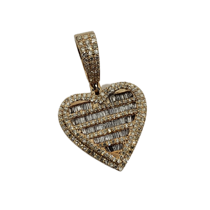 Heart 0.77ct Diamond Pendant in 10k  SP 12392