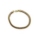 5.1MM Bracelet Franco en or jaune 10k taille diamant FBG-003