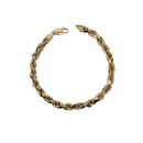 6.04mm Rope Chain Bracelet 10K Yellow Gold Bracelet for Men RCB004