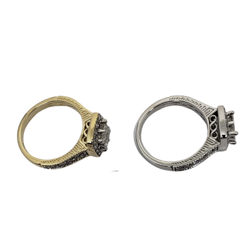 Diamond Ring 1.25ct in 10k Yellow & White Gold SKR16349-125