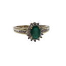 Delta Emerald Diamond Ring For Her BUR-280