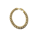 9.8mm Miami Cuban Link 10K Yellow Gold Bracelet for Men BMC005