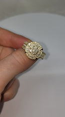 10k 2.21CT Hiphop Round Diamond Ring NEW