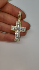 Cross 3.75ct Diamonds 10k Gold NEW SP11579