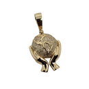 Globe 0.39ct Diamond Pendant in 10k SP 11369