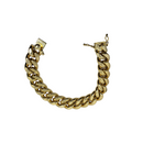 17.02mm Miami Cuban Link 10K Yellow Gold Bracelet for Men BMC012