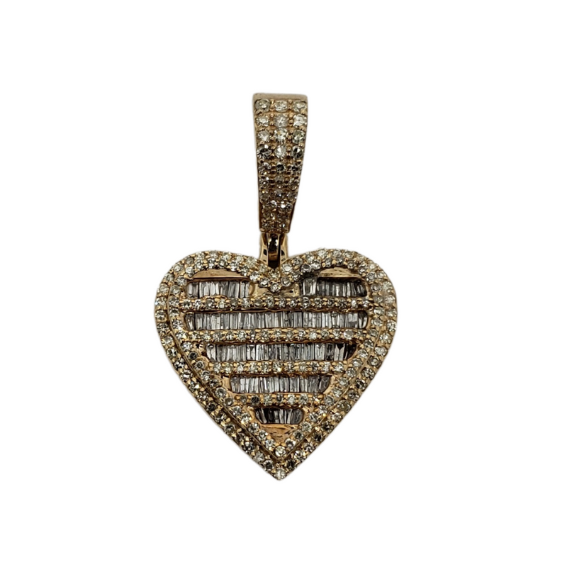 Heart 0.77ct Diamond Pendant in 10k  SP 12392