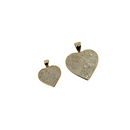 10K Gold Corazon Heart Pendant LA174