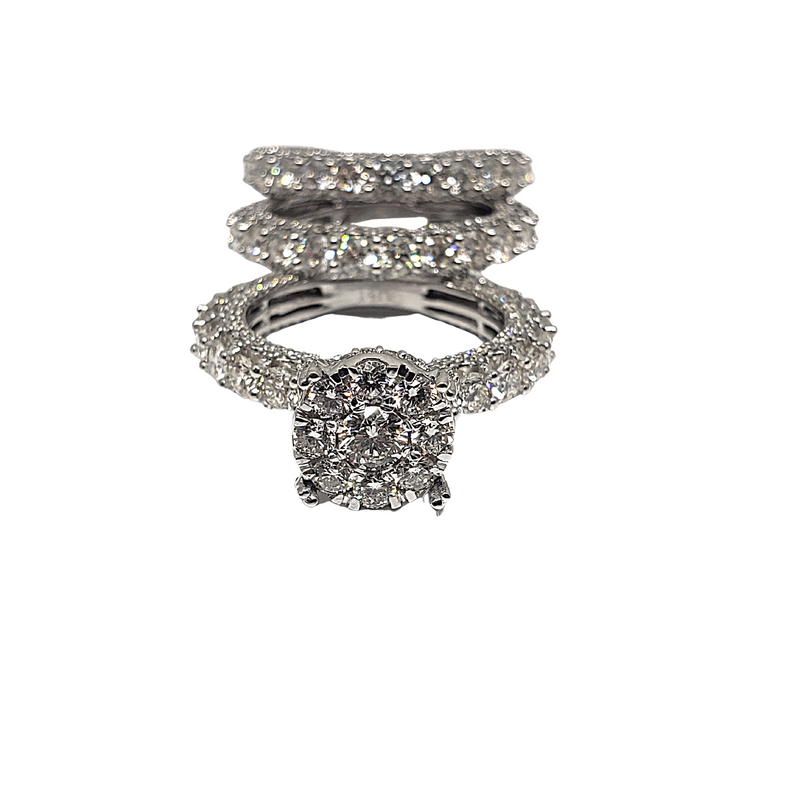 14k 7.00 Ct VS Diamant Bague de fiançailles