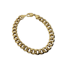 9.8mm Miami Cuban Link 10K Yellow Gold Bracelet for Men BMC005
