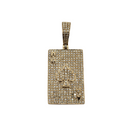 Card 1.16ct Diamond Pendant in 10k SP 11505