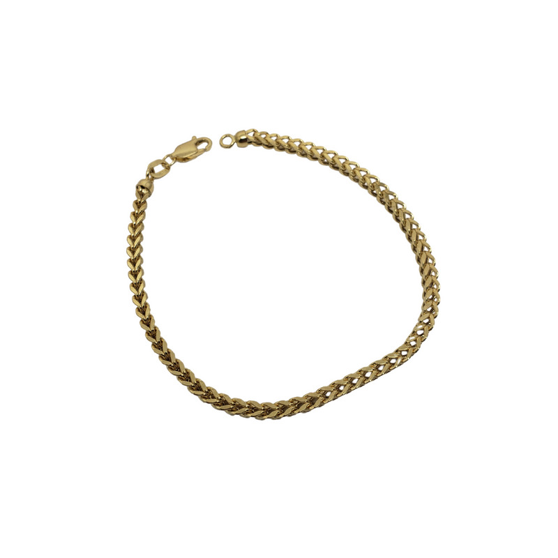 3MM 10k Yellow Gold Franco Bracelet FBG-004