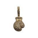 Boxing-Glove 0.74ct Diamond Pendant in 10k SP 10880