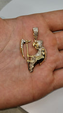 Evil Pendant 0.75ct diamonds 10k Gold SP-11387A