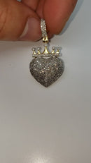 Heart Crown 0.92ct diamonds 10k Gold NEW SP9797B