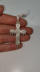 10k 1.94ct Diamond Cross NEW