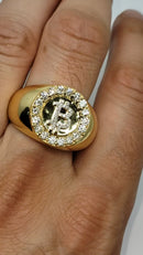 1.05ct Diamonds Bitcoin Ring 10k Gold SR15925