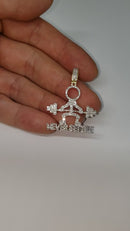 10k 0.70ct SI Diamond custom Gym motivation never settle