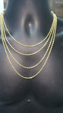 10k Moon Barrel Link Chain New