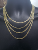 4mm Curb Chain Yellow 10 Karat Gold Alleco-003