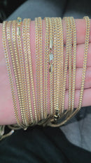 2.5MM Chaîne Franco coupe diamond cut 10K AL-002