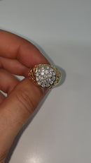 10k 0.72ct + 0.09ct Yellow Gold Engagement Ring