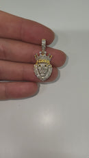 10k 0.66ct SI Diamond King Pendant