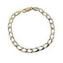 6mm Casting Bracelet 10K Yellow Gold Bracelet for Men MCA-053