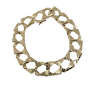 14mm Casting Diamond Cut Bracelet 10K Yellow Gold Bracelet for Men ALM-002