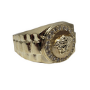 Medusa Gold Ring 10k for Men CAL-005
