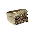 Nugget 01 Gold Ring 10k for Men CAL-009