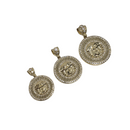 2 Tone medusa Yellow Gold 10K VP-016