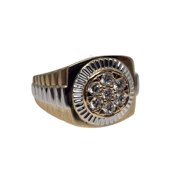 10k Rolly Ring 0.50ct of Diamonds Nouveau