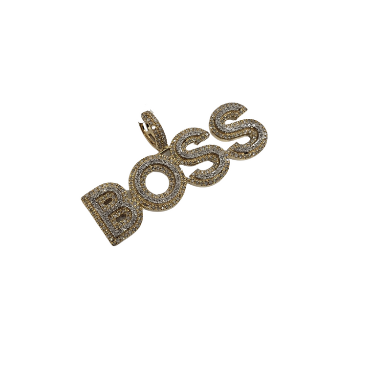 Boss Custom Pendant 0.76ct of Diamonds 10k Gold NEW