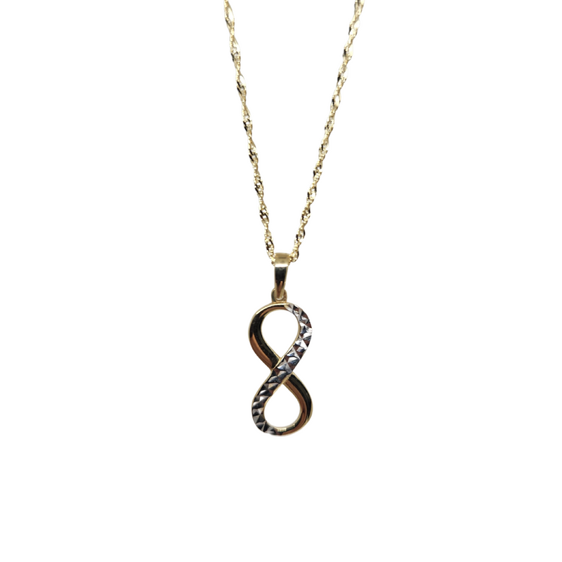 Infinity Necklace in 10k gold hrt-509