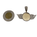 Pendatif Photo-aile 1.37ct diamants si en or jaune 10k sp9703