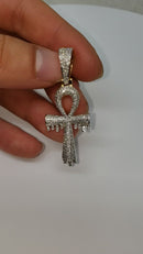 Cross Ankh Dripped 0.90ct diamonds NEW SP10298