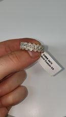 10k 8mm Monaco 0.59ct Diamond Ring NEW