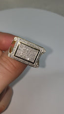 10k 0.70CT Hiphopx3 Round Diamond Ring NEW