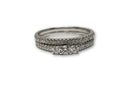 Bague Bella 10k 0.42ct de diamants + semi éternité - orquebec