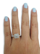 Bague de fiancaille Ariana 0.90CT de diamants en or blanc 14K - orquebec