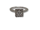 Bague de fiancaille Ariana 0.90CT de diamants en or blanc 14K - orquebec