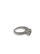 Bague de fiancaille Cheryl 1.14ct de diamants VS en or blanc 18k - orquebec