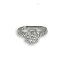 Bague de fiancaille Cheryl 1.14ct de diamants VS en or blanc 18k - orquebec