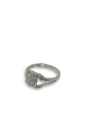 Bague de fiancaille Gabrielle 0.14ct de diamants SI en or blanc 18k - orquebec